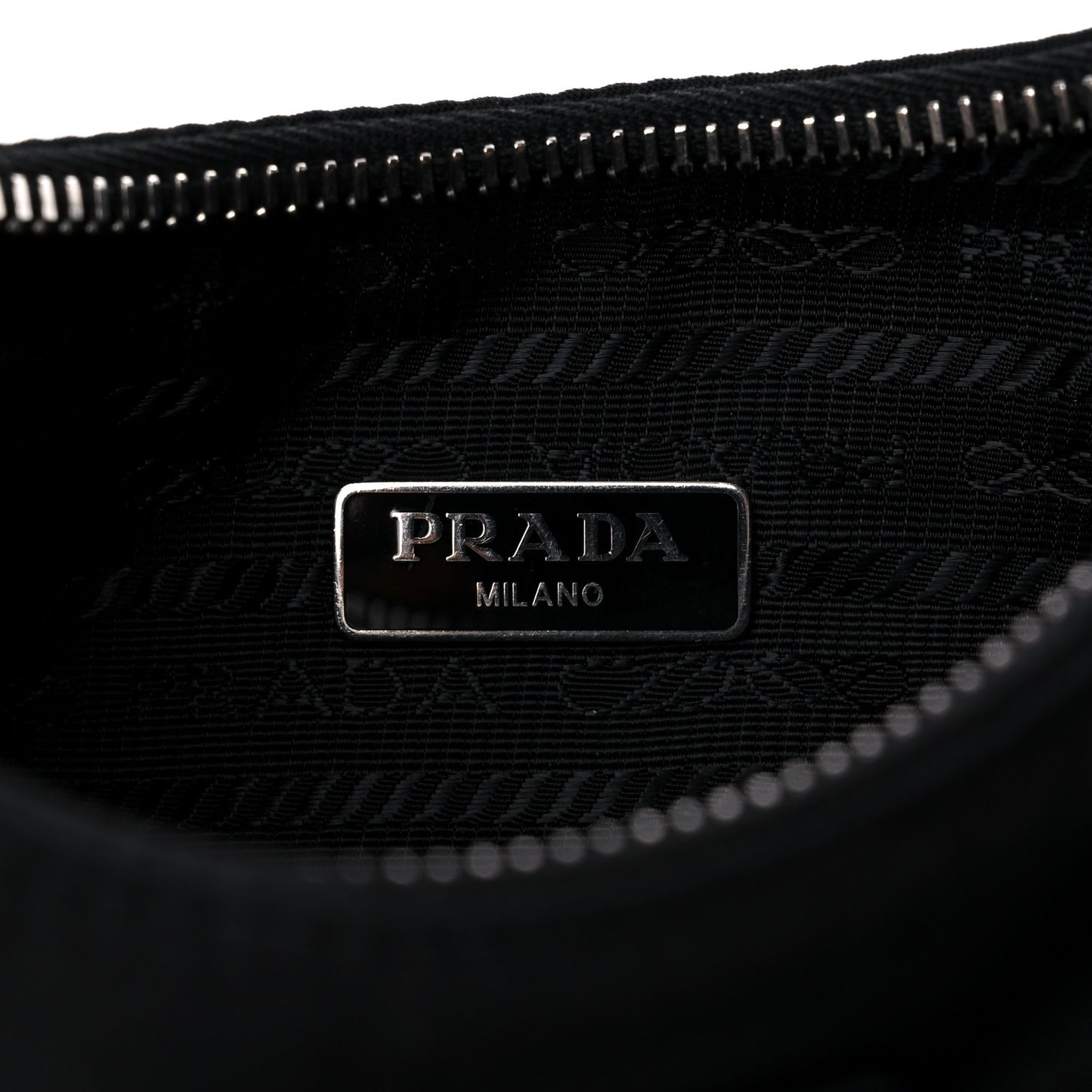Tessuto Nylon Saffiano Mini Re-Edition 2005 Bag Black