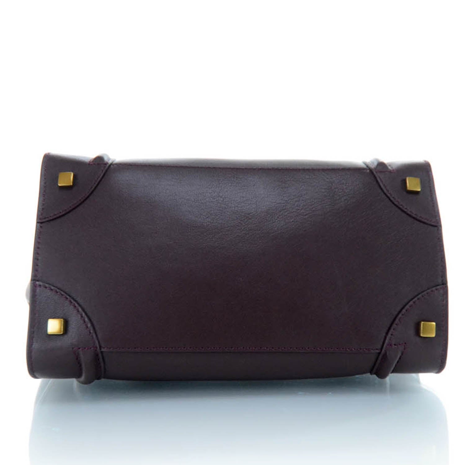 Celine Smooth Calfskin Mini Luggage Wine 5 of 11