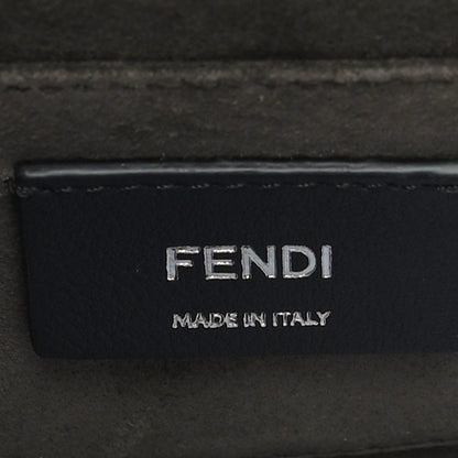 Fendi Vitello Catalan Mirror Scalloped Multi Studded Small Kan I Shoulder Bag Argento 6 of 11