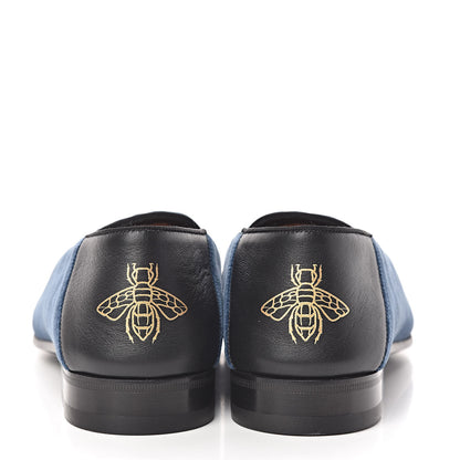 Gucci Velvet Mens Loafers 8 Blue 5 of 10