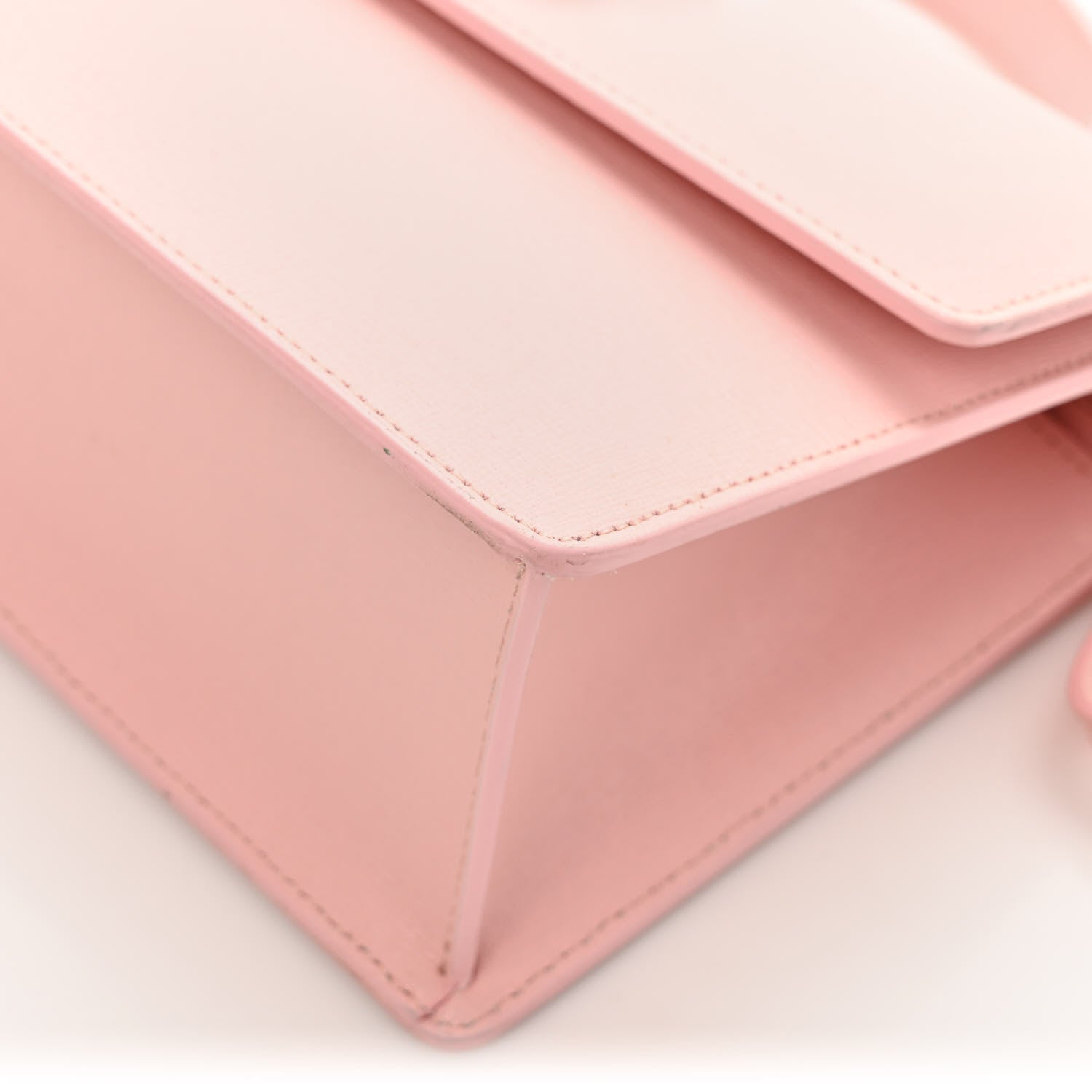 Off-White Saffiano Jitney 1.4 Top Handle Bag Pink 9 of 10