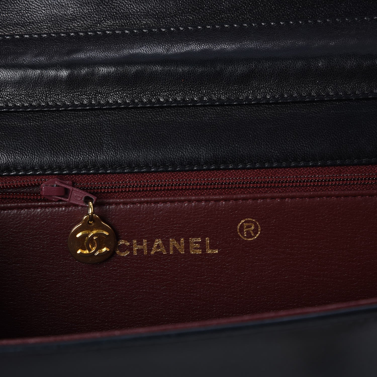 Chanel Lambskin Quilted Wallet On Chain WOC Black 6 of 8