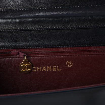 Chanel Lambskin Quilted Wallet On Chain WOC Black 6 of 8