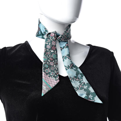 Hermes Silk Tapis Persans Twilly Lagon Vert Rose 2 of 4