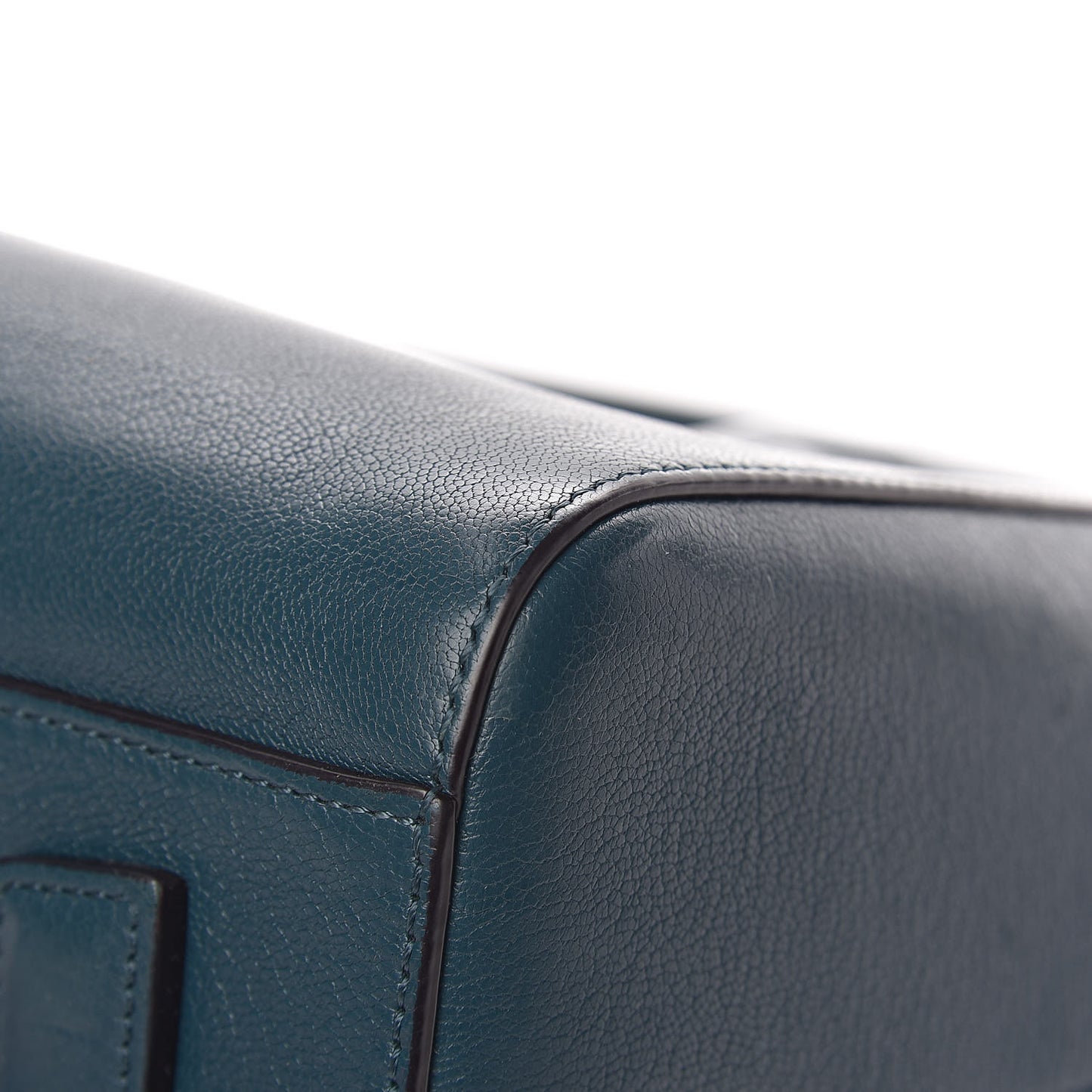 Sugar Goatskin Small Antigona Prussian Blue