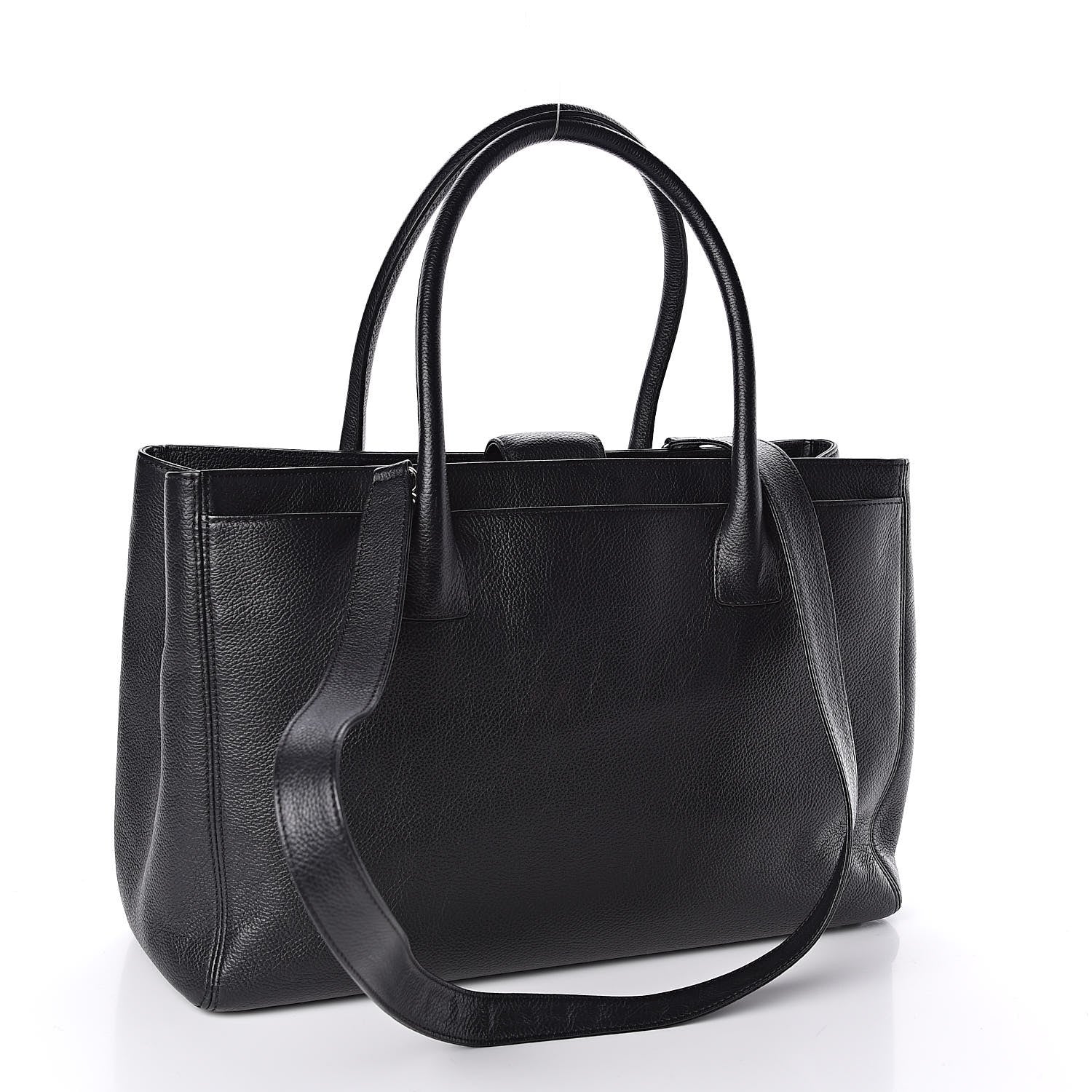 Chanel Calfskin Cerf Shopper Tote Black 3 of 11