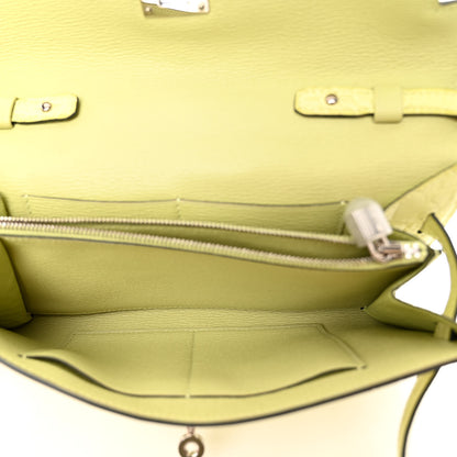 Hermes Matte Alligator Kelly To Go Wallet Jaune Bourgeon 5 of 10