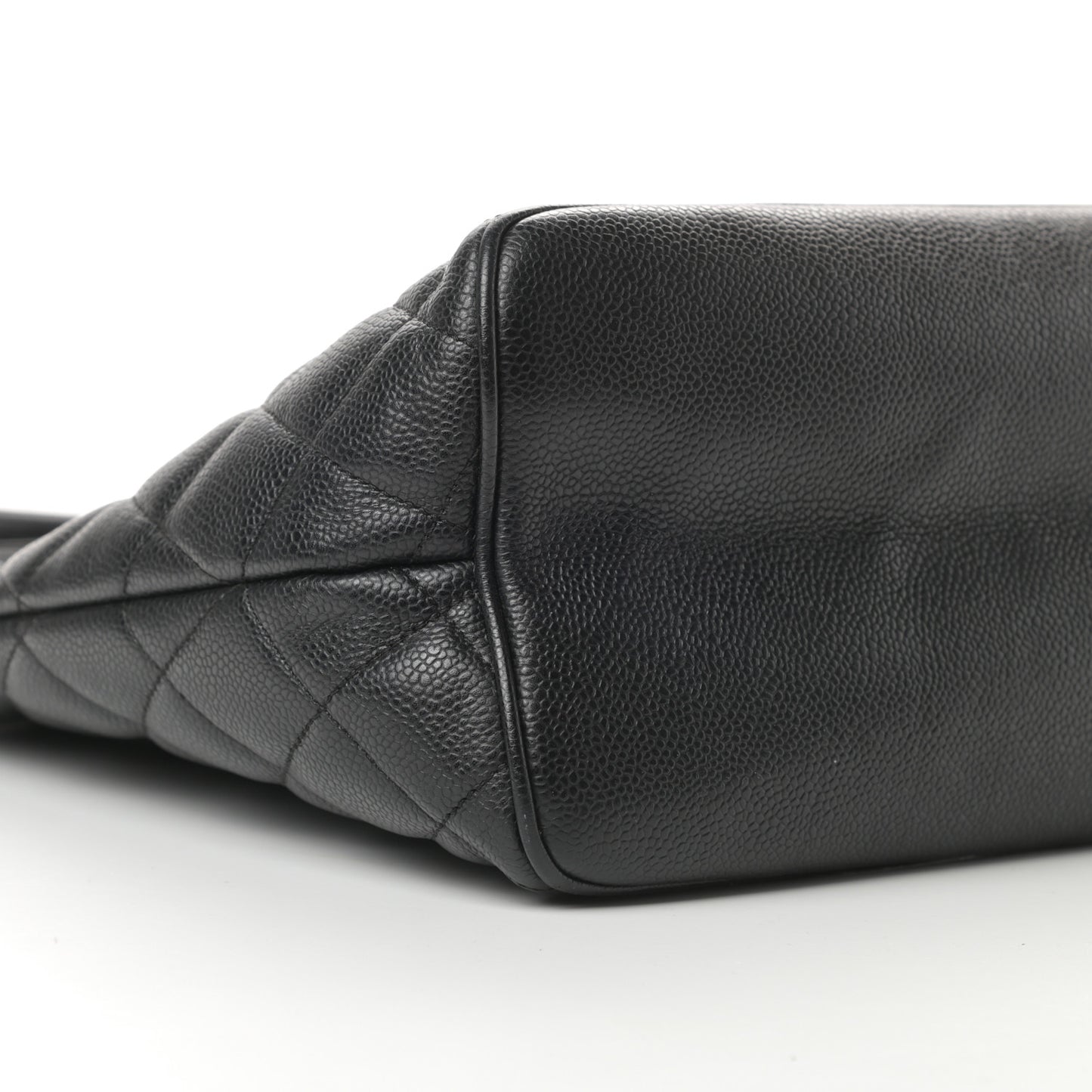 Caviar Quilted Medallion Tote Black