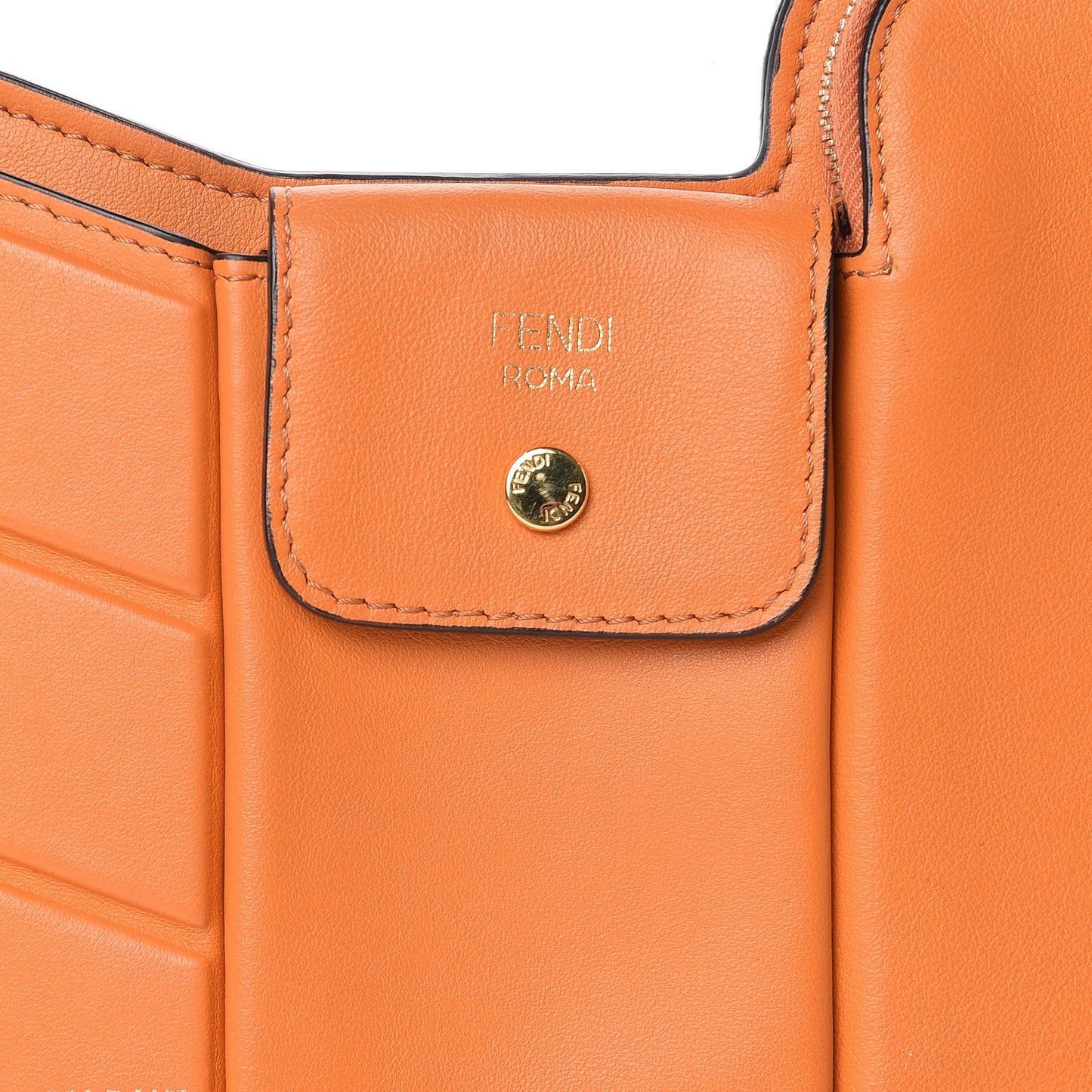 Vitello Grace Matte 3 Pocket Mini Crossbody Bag Aranciata