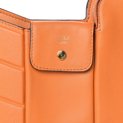 Fendi Vitello Grace Matte 3 Pocket Mini Crossbody Bag Aranciata 7 of 10
