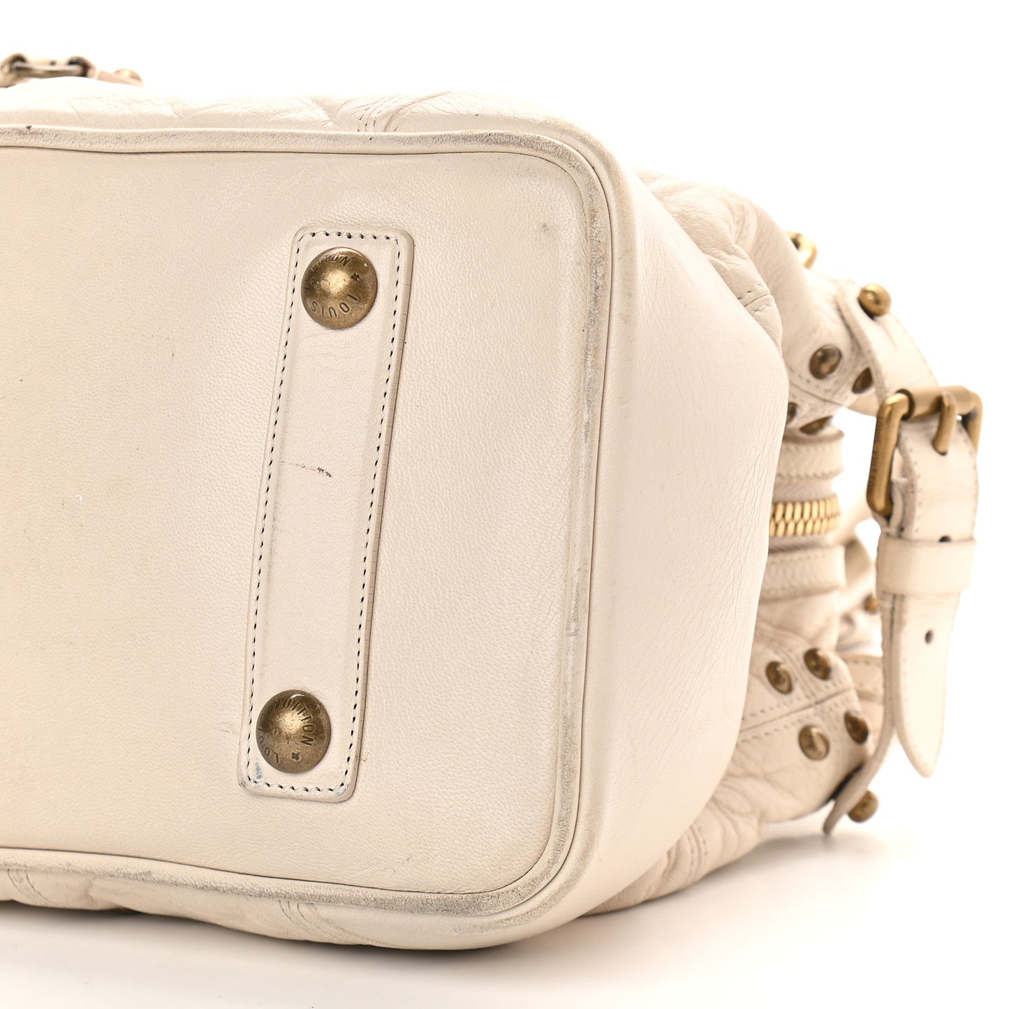Lambskin Riveting White