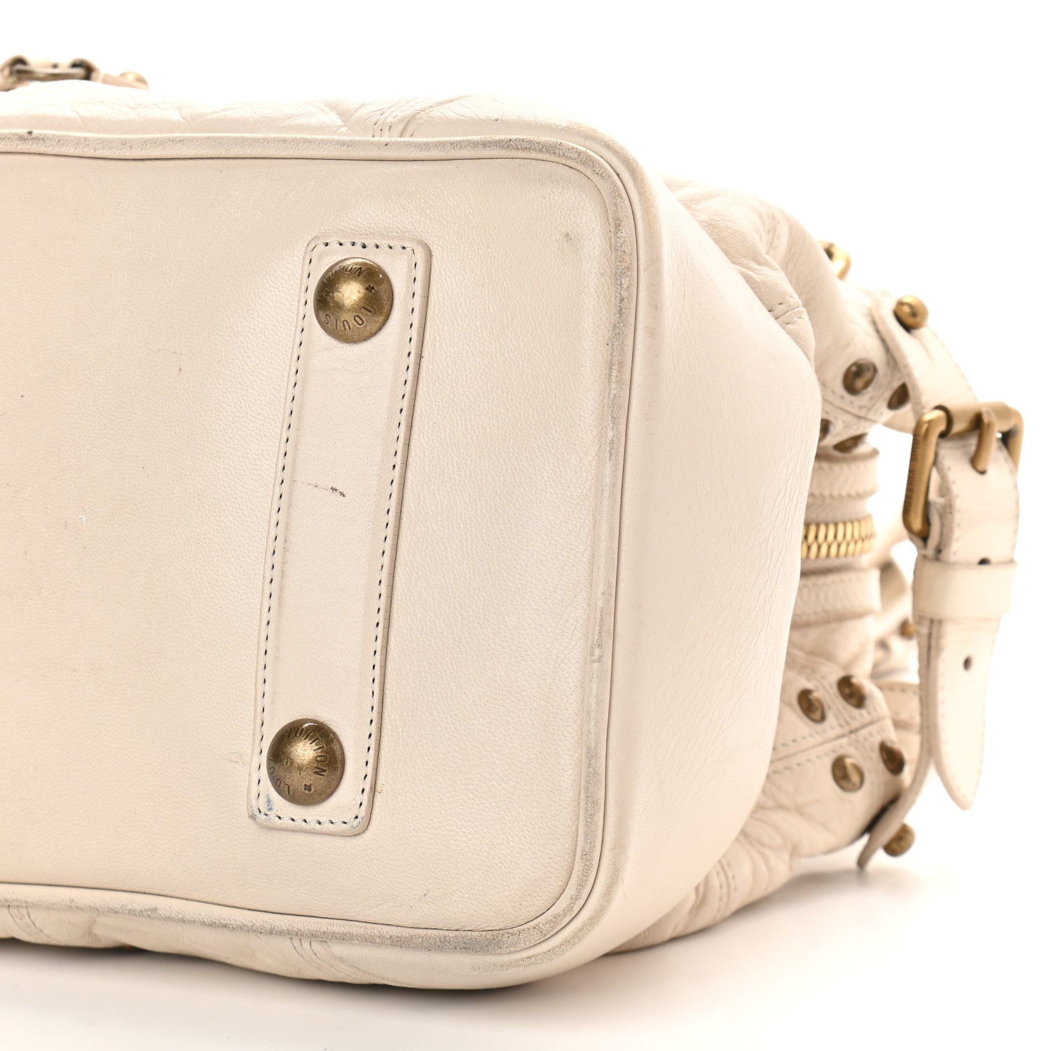 Louis Vuitton Lambskin Riveting White 8 of 15