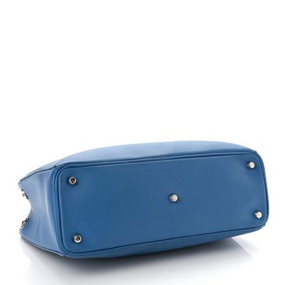 Christian Dior Smooth Calfskin Medium Diorissimo Tote Blue 4 of 10
