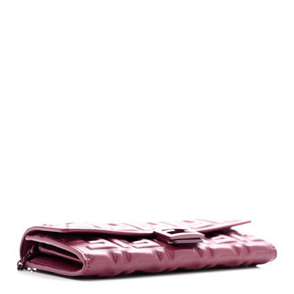 Fendi Nappa Matisse FF Embossed Continental Wallet On Chain Barlo 4 of 12