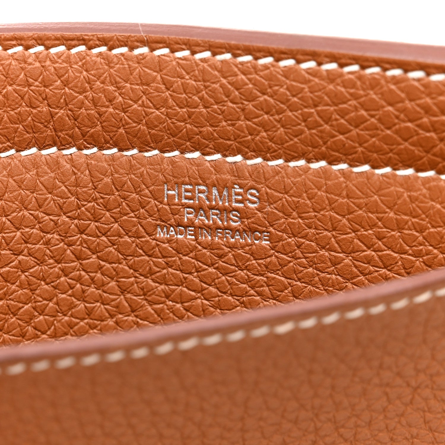 Hermes Taurillon Clemence Cabasellier 46 Gold 6 of 9