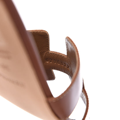 Hermes Calfskin Oasis Sandals 38.5 Gold 11 of 12
