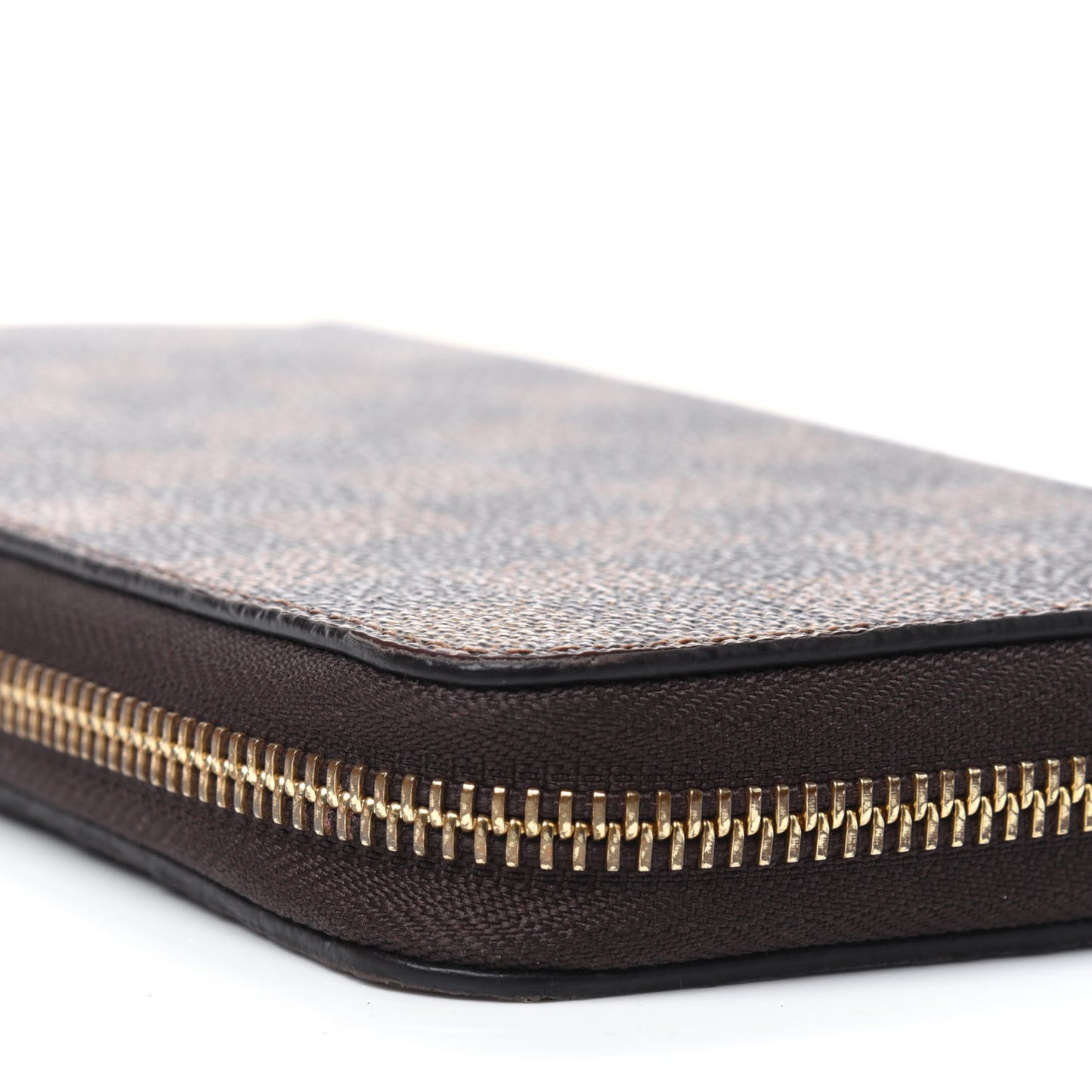 Damier Ebene Zippy Wallet Rose Ballerine