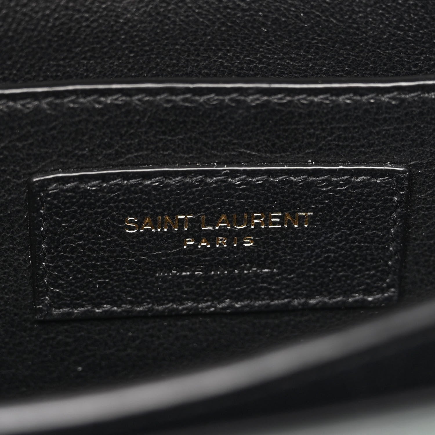 Saint Laurent Calfskin Crocodile Embossed Mini Classic Monogram Cassandra Top Handle Green 6 of 9