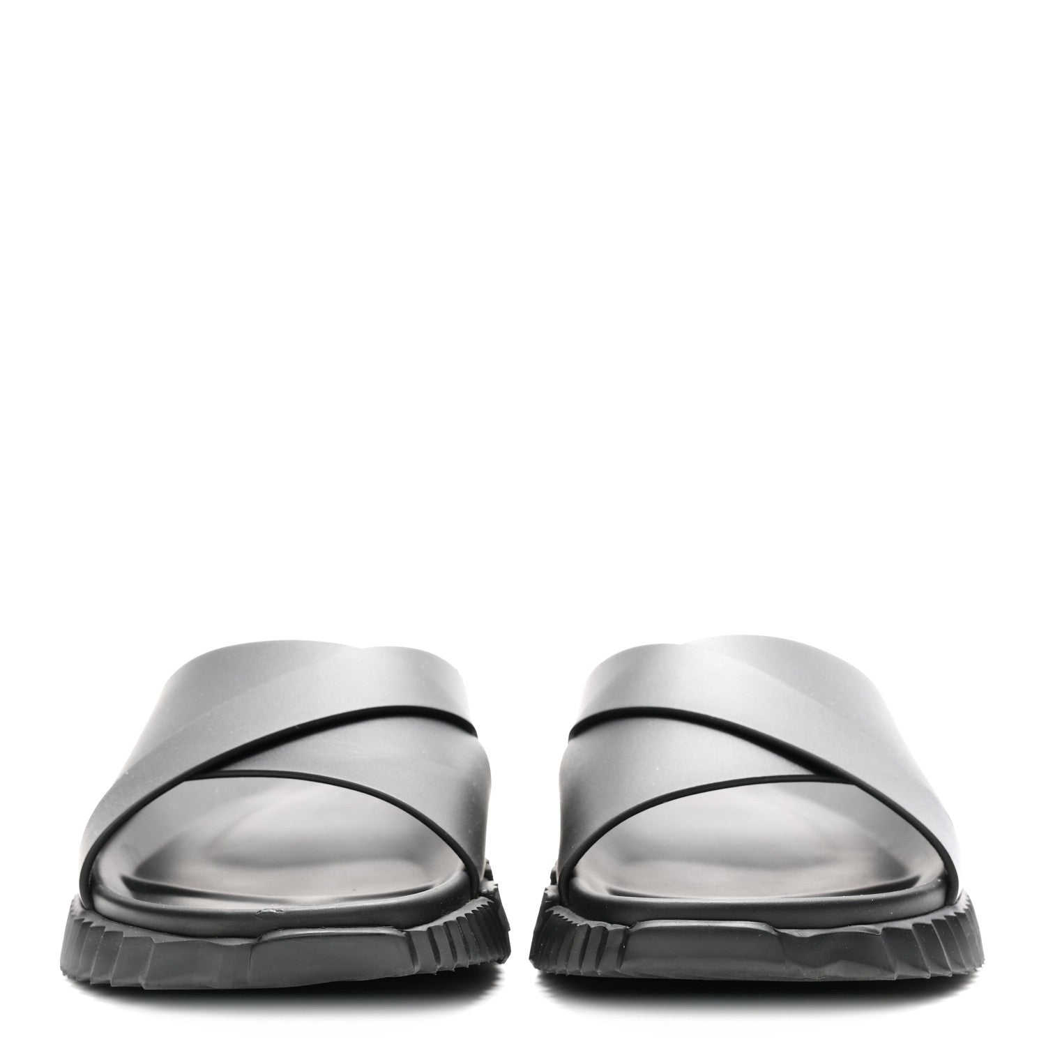 Hermes Nappa Mens Infra Sandals 42 Black 3 of 10