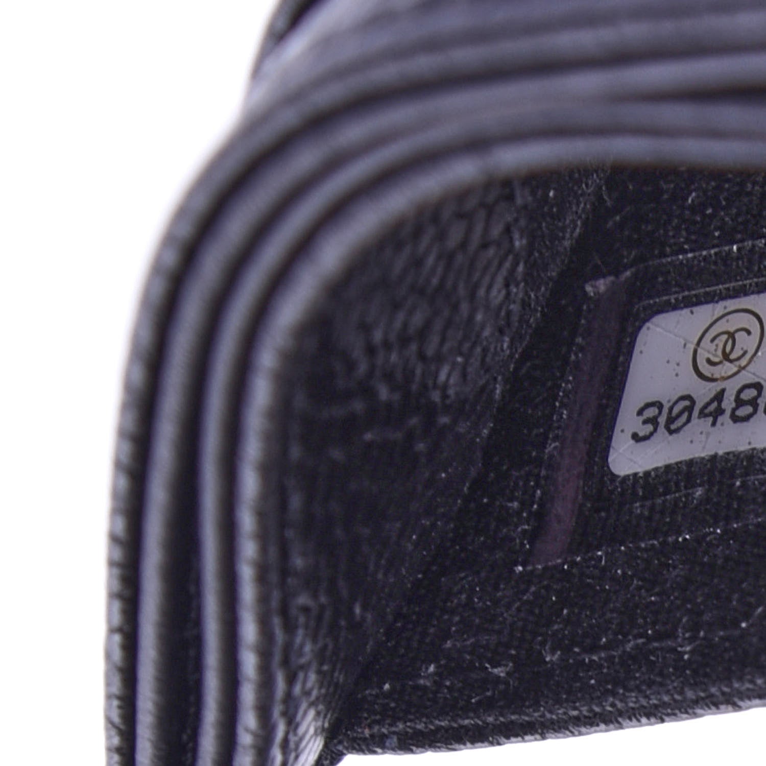 Chanel Caviar Camellia Embossed Card Holder Black 7 of 8