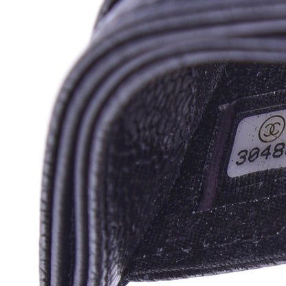 Chanel Caviar Camellia Embossed Card Holder Black 7 of 8