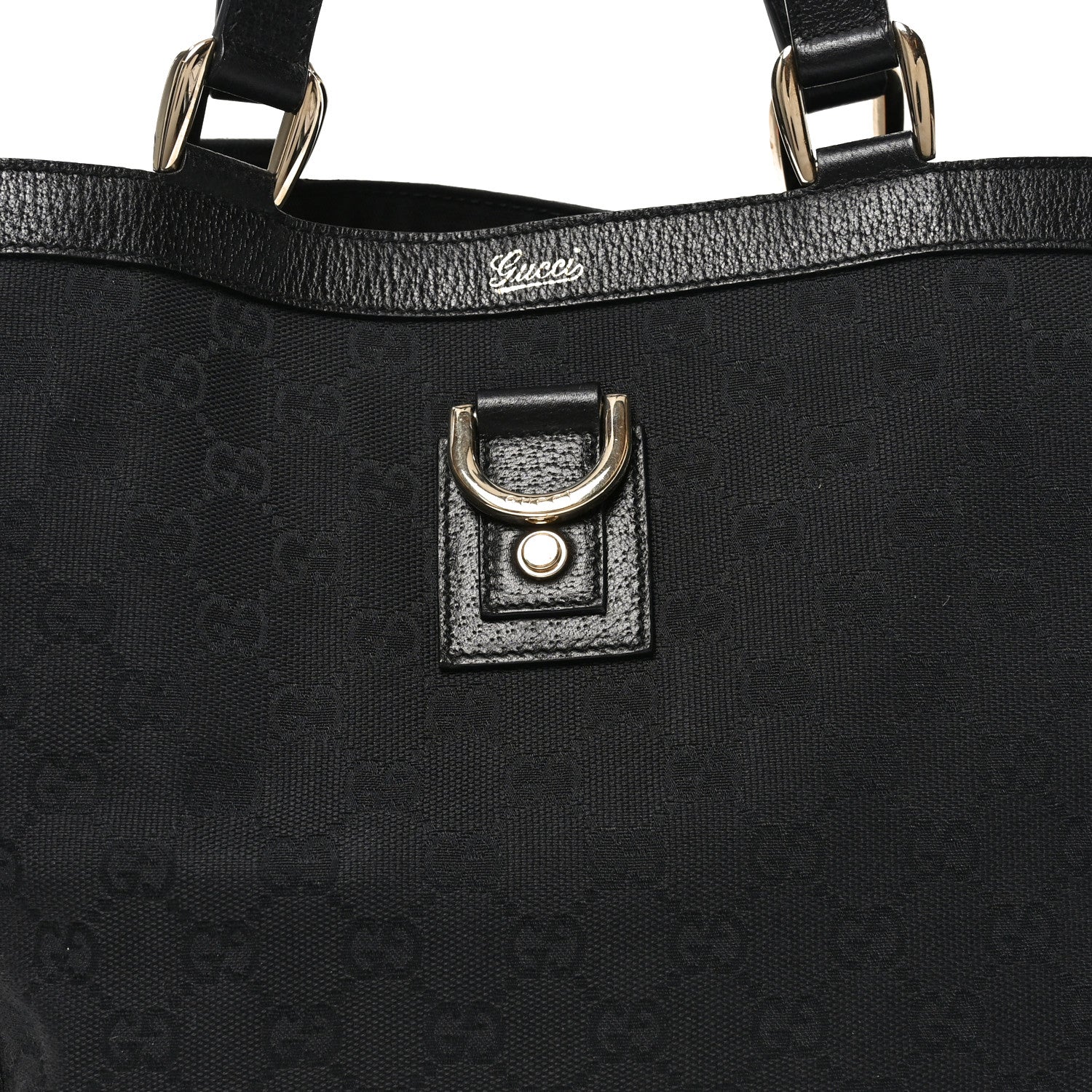 Gucci Monogram Small Abbey Tote Black 8 of 10