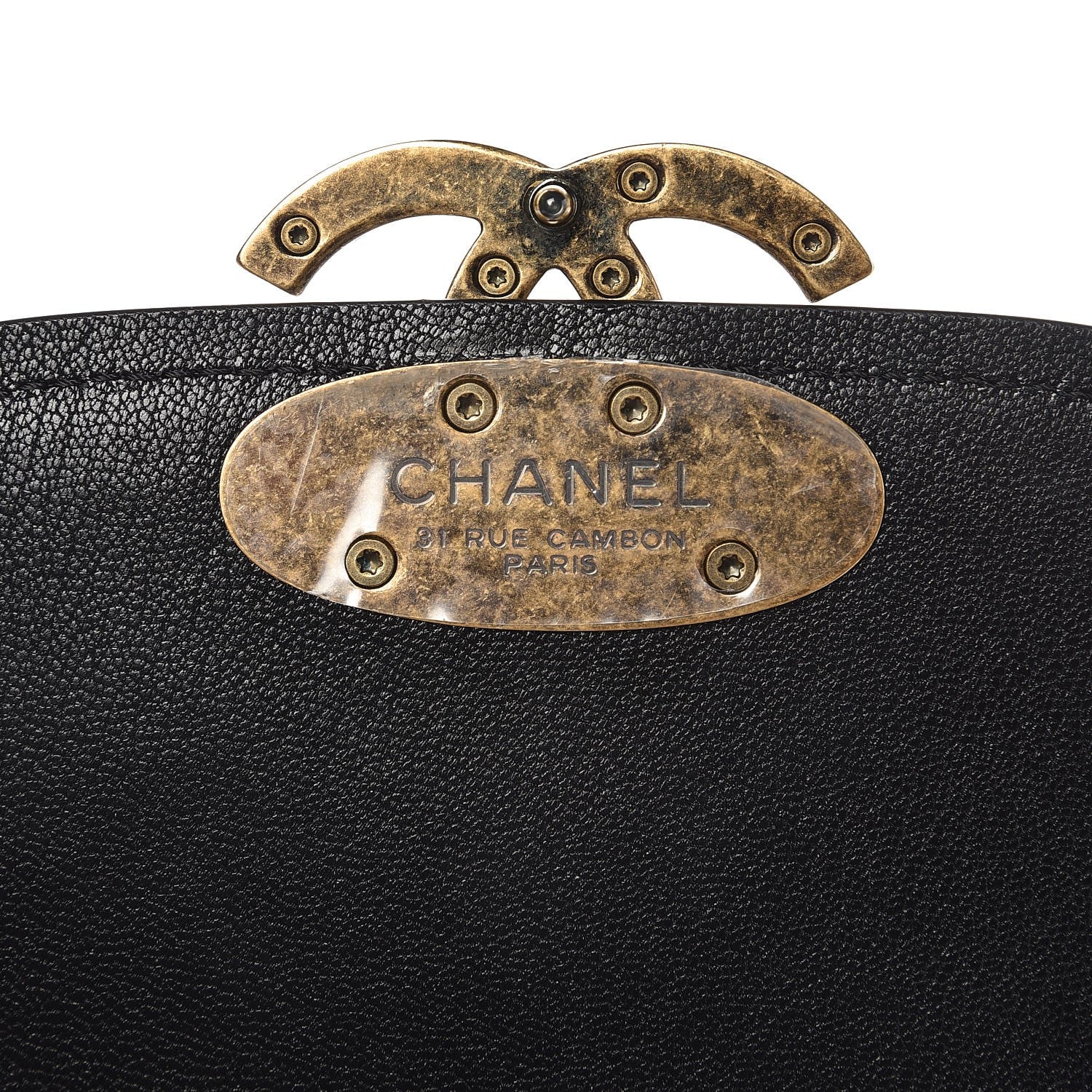 Chanel Shiny Calfskin Goatskin Quilted Small Coco Curve Messenger Flap Black 8 of 10