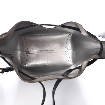 Mansur Gavriel Calfskin Mini Bucket Bag Black Argento 5 of 18