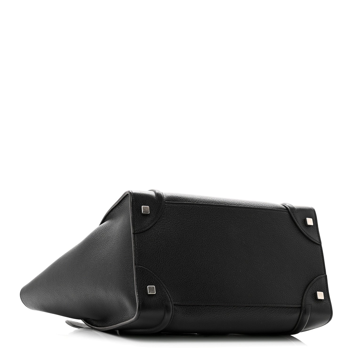 Celine Drummed Calfskin Mini Luggage Black 4 of 9