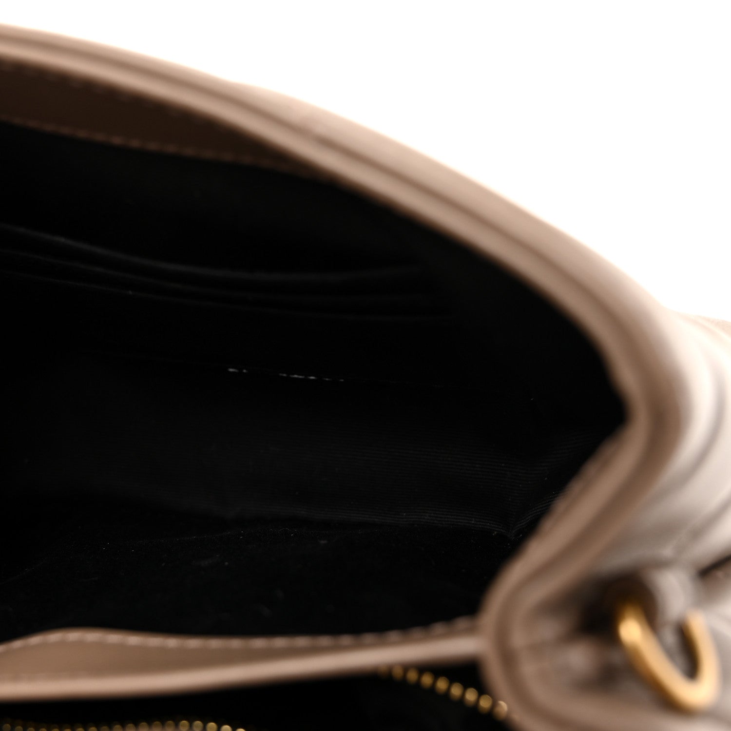 Saint Laurent Calfskin Y Quilted Monogram Toy Loulou Crossbody Bag Dark Beige 5 of 10