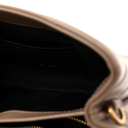 Saint Laurent Calfskin Y Quilted Monogram Toy Loulou Crossbody Bag Dark Beige 5 of 10