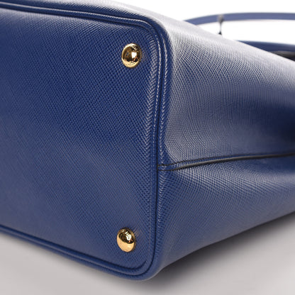 Prada Saffiano Cuir Medium Double Bag Inchiostro 10 of 10
