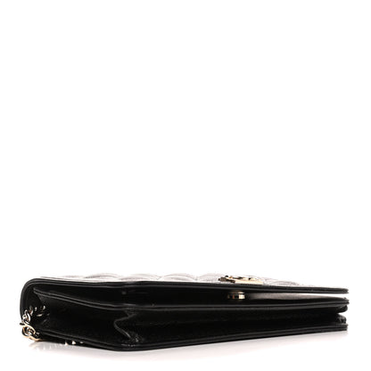 Chanel Caviar Quilted Boy Wallet On Chain WOC Black 3 of 5
