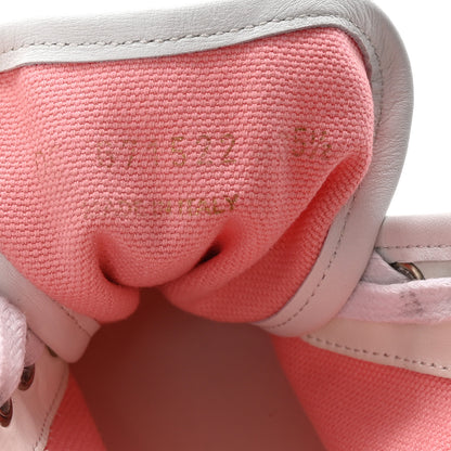 Saint Laurent Canvas Elba Court Classic SL/39 Mid Top Sneakers 35.5 Pink White 9 of 11