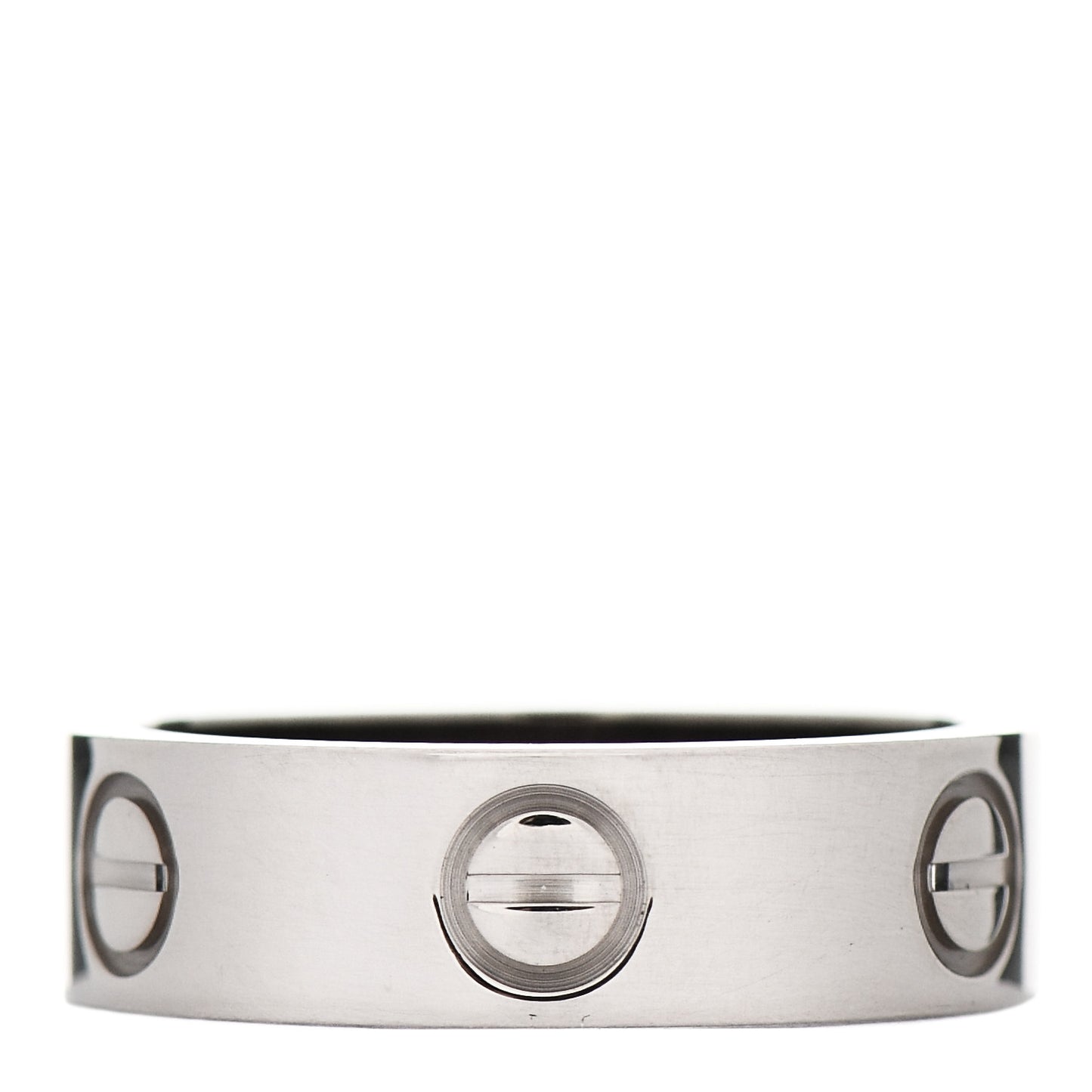 18K White Gold 5.5mm LOVE Ring 51 5.75