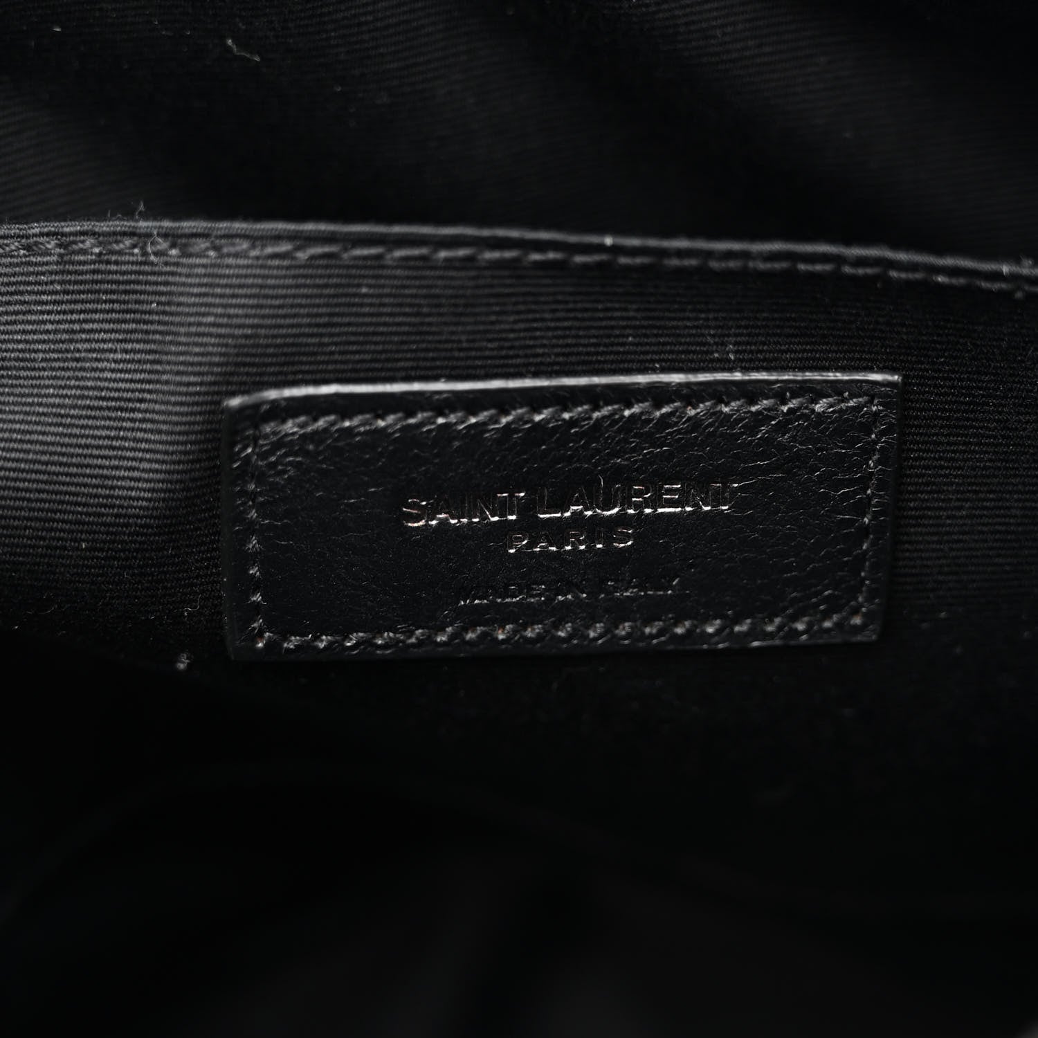 Saint Laurent Calfskin Matelasse Monogram Monochrome Lou Camera Bag Black 6 of 12