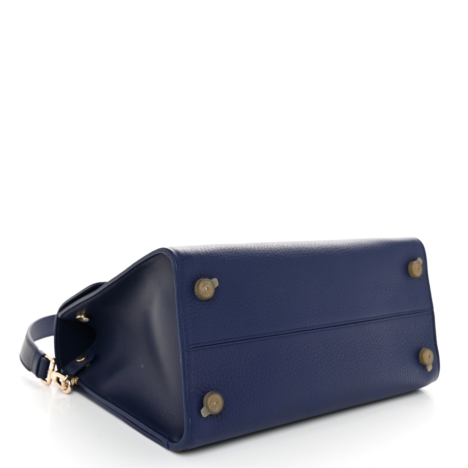 Christian Dior Bullcalf Diorever Flap Navy 4 of 9