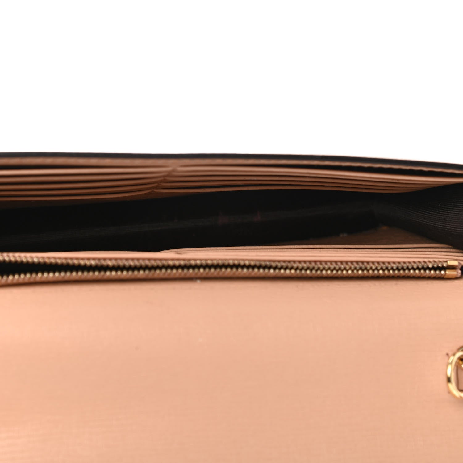 Gucci Textured Calfskin Icon Chain Wallet Pink Apricot 4 of 4