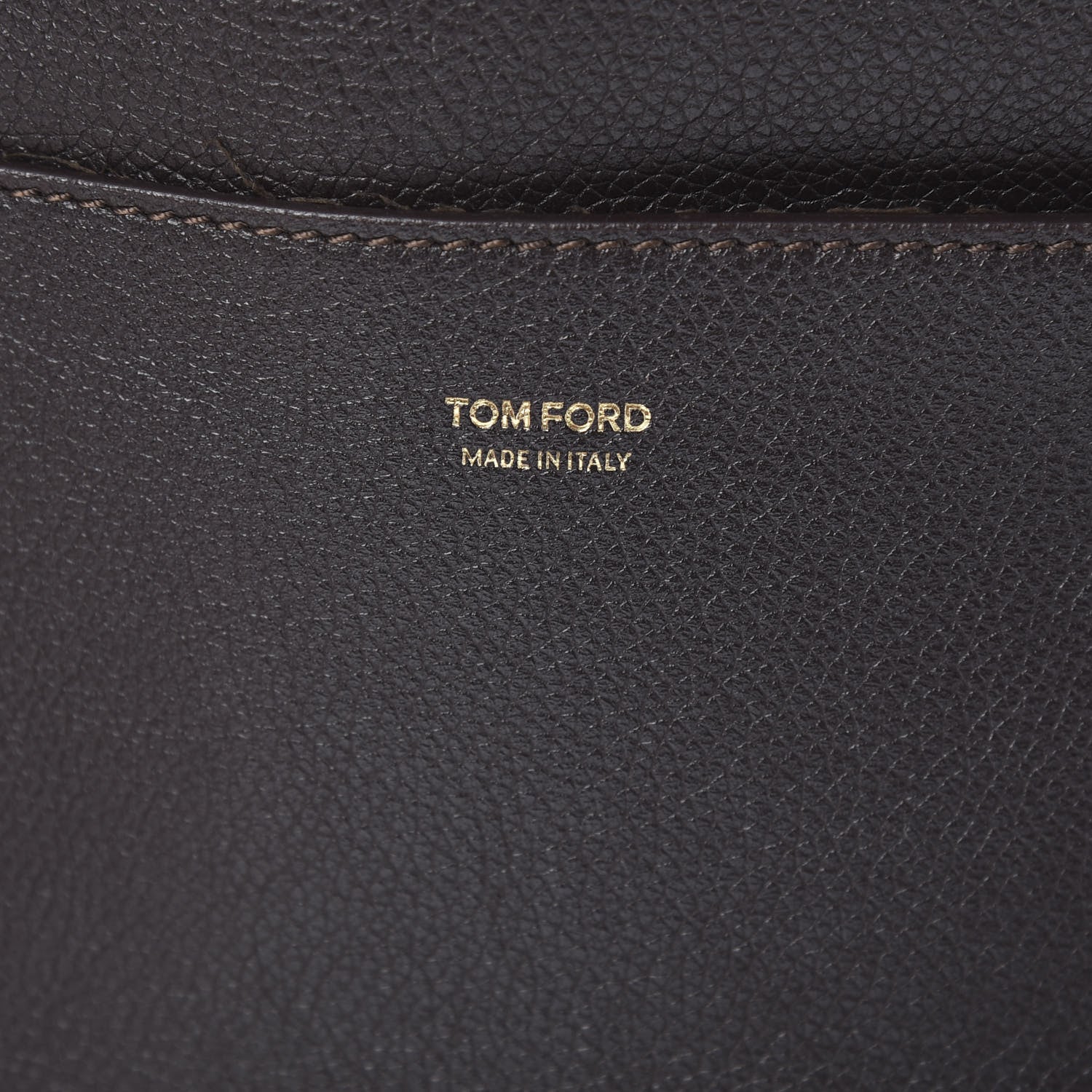 Tom Ford Pebbled Calfskin Large Jennifer Dark Brown 7 of 15