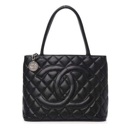 Chanel Caviar Quilted Medallion Tote Black 1 of 14