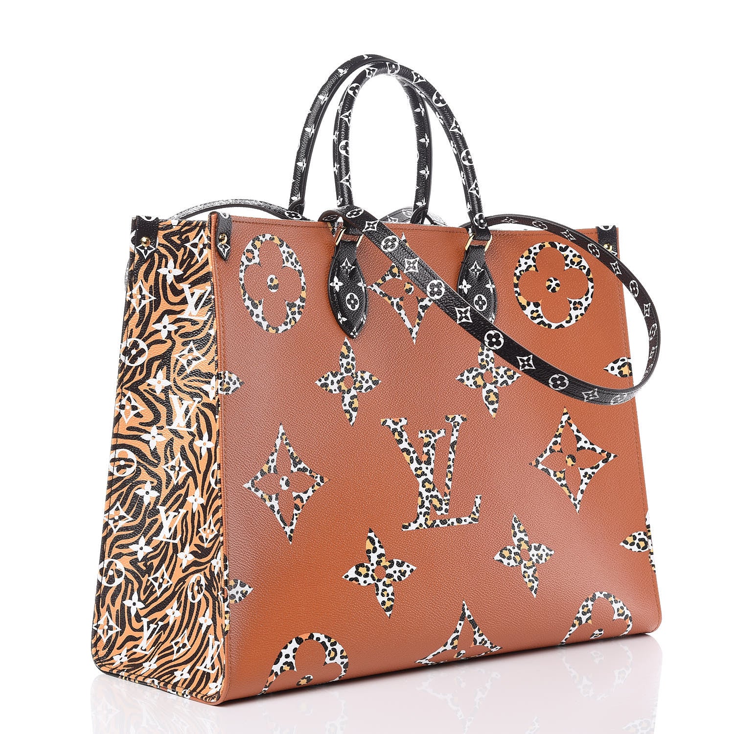 オンザゴージャングルGM Louis Vuitton Monogram Giant Jungle Onthego GM Black 405633