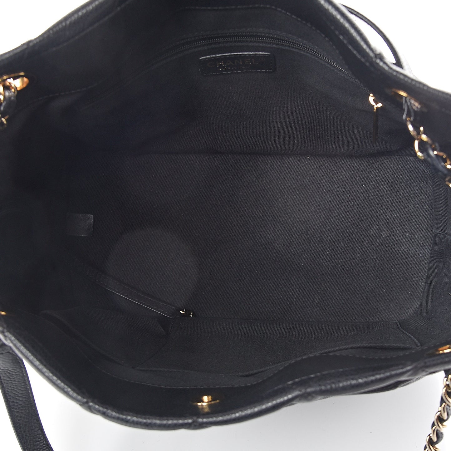 Caviar Quilted Timeless CC Soft Tote Black