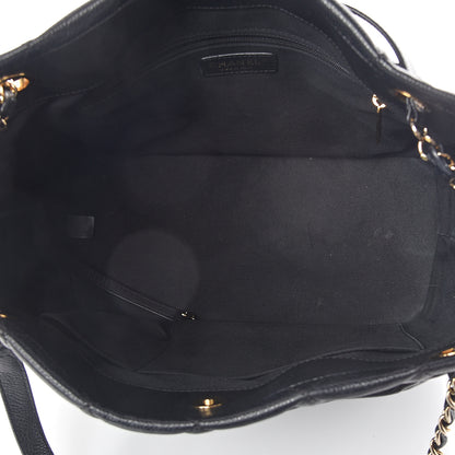 Chanel Caviar Quilted Timeless CC Soft Tote Black 4 of 9