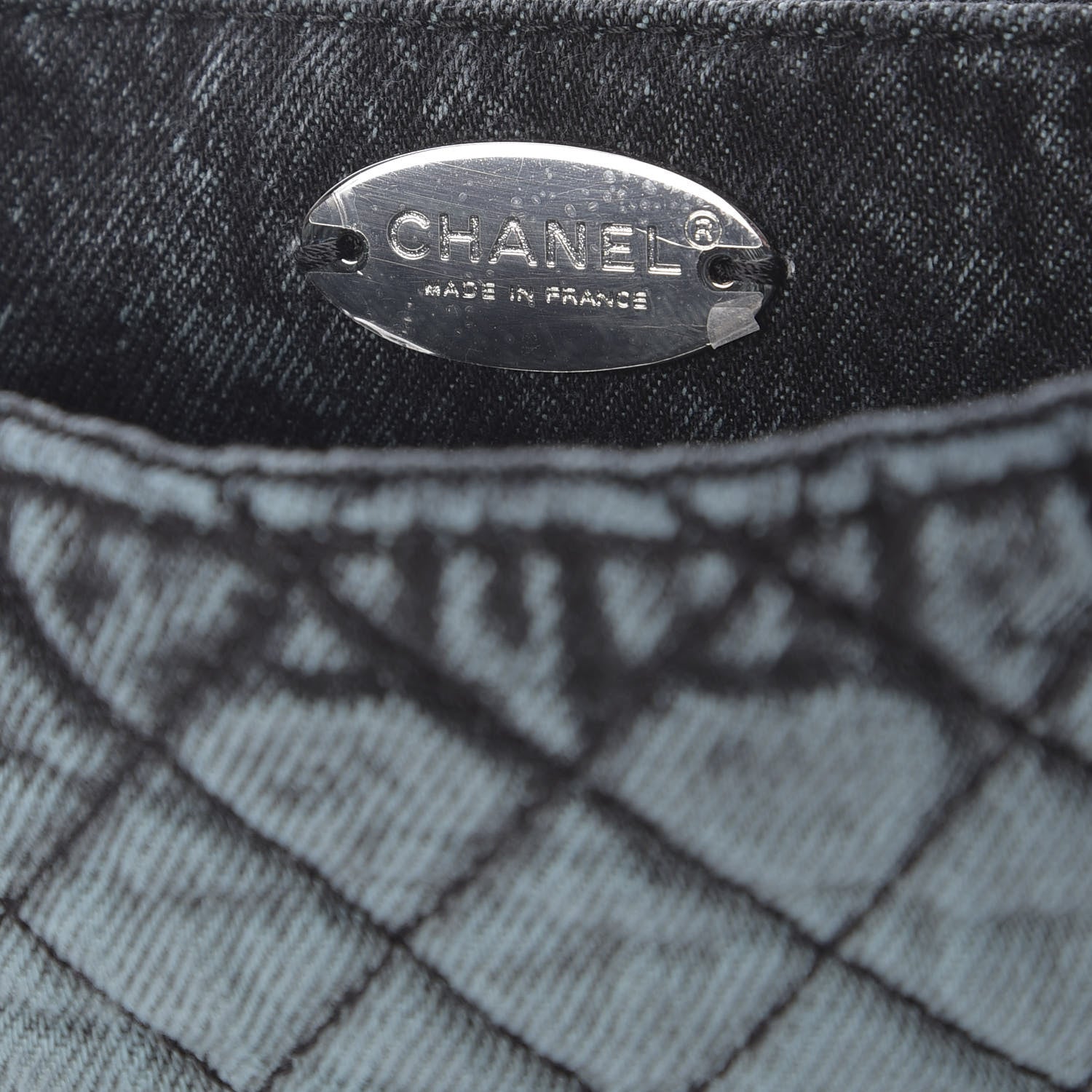 Chanel Washed Denim Quilted Small Denimpression Flap Blue Black 9 of 10
