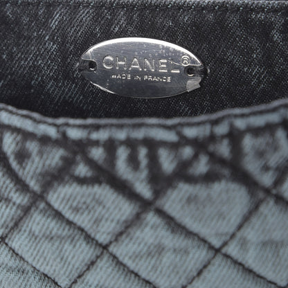 Chanel Washed Denim Quilted Small Denimpression Flap Blue Black 9 of 10