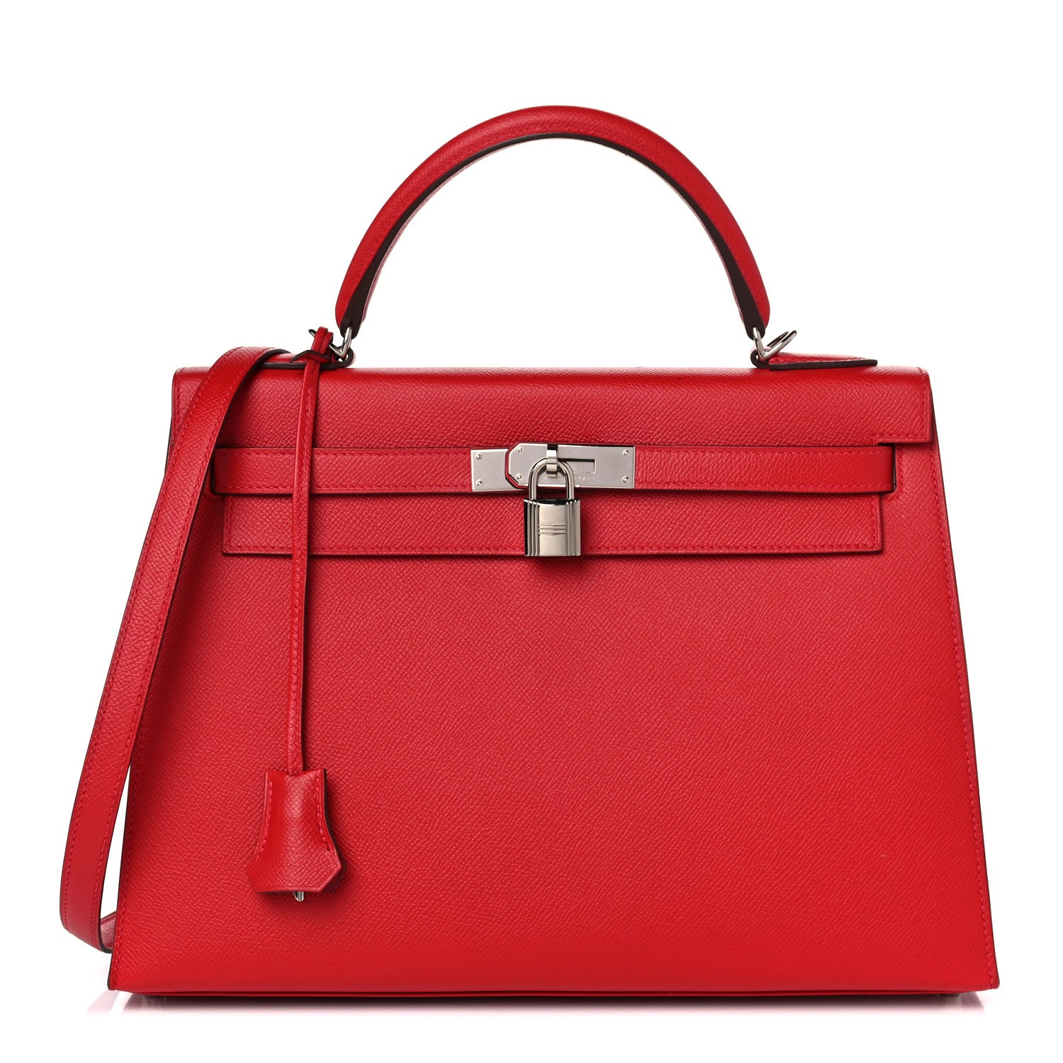 Hermes Epsom Kelly Sellier 32 Rouge Casaque 1 of 45