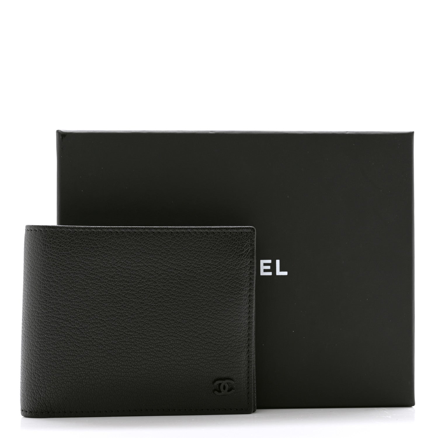 Chanel Goatskin Bi-Fold Wallet Black 9 of 9