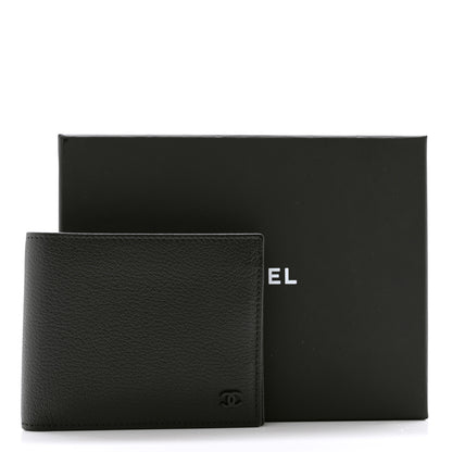 Chanel Goatskin Bi-Fold Wallet Black 9 of 9