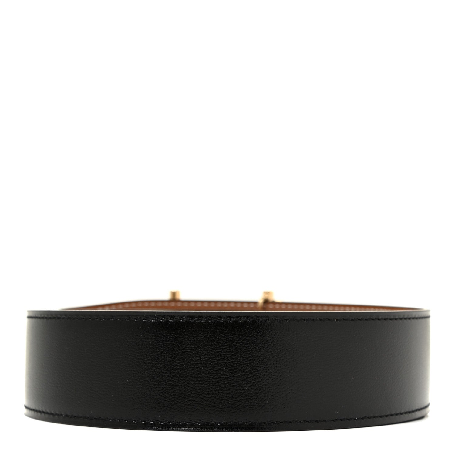 Hermes Chamonix Togo 38mm Royal Belt 85 Black Gold 2 of 8