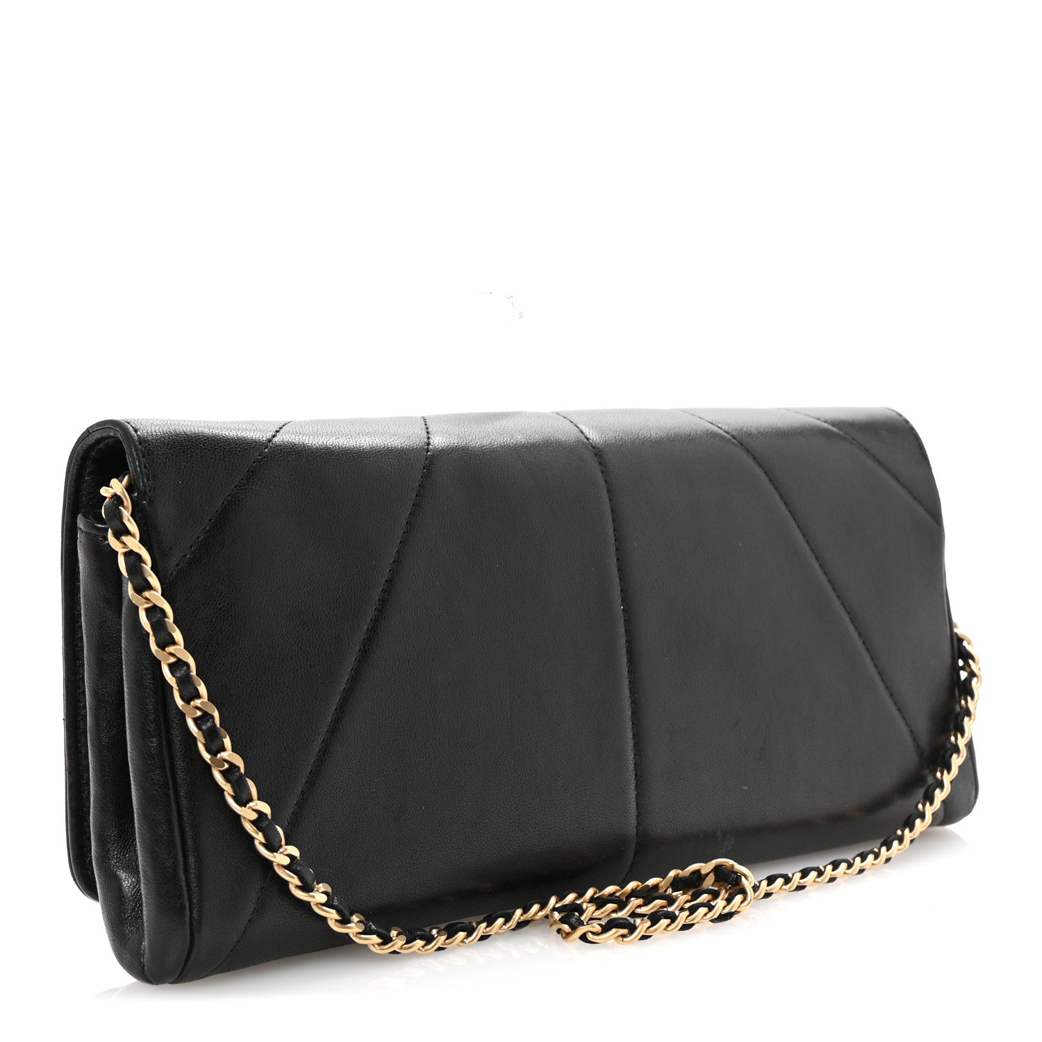 Chanel Lambskin Imperial Eagle Clutch With Chain Black 3 of 10
